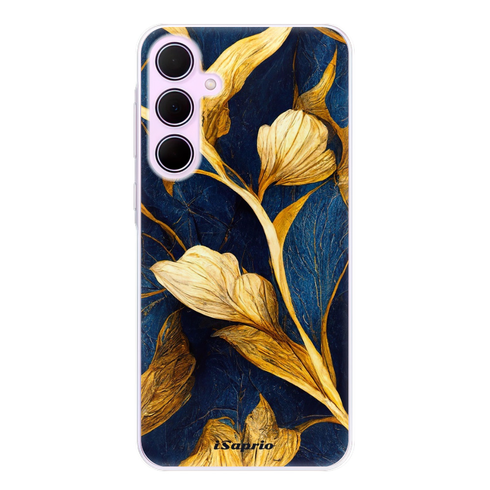 Odolné silikónové puzdro iSaprio - Gold Leaves - Samsung Galaxy A55 5G