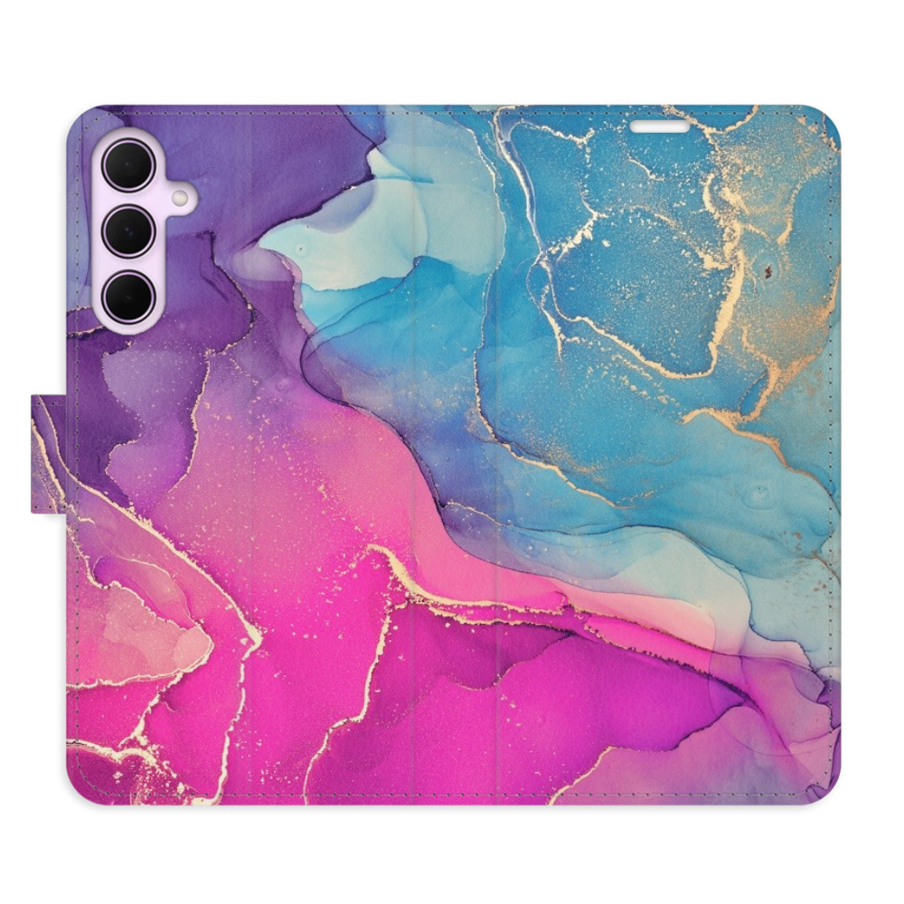 Flipové puzdro iSaprio - Colour Marble 02 - Samsung Galaxy A55 5G